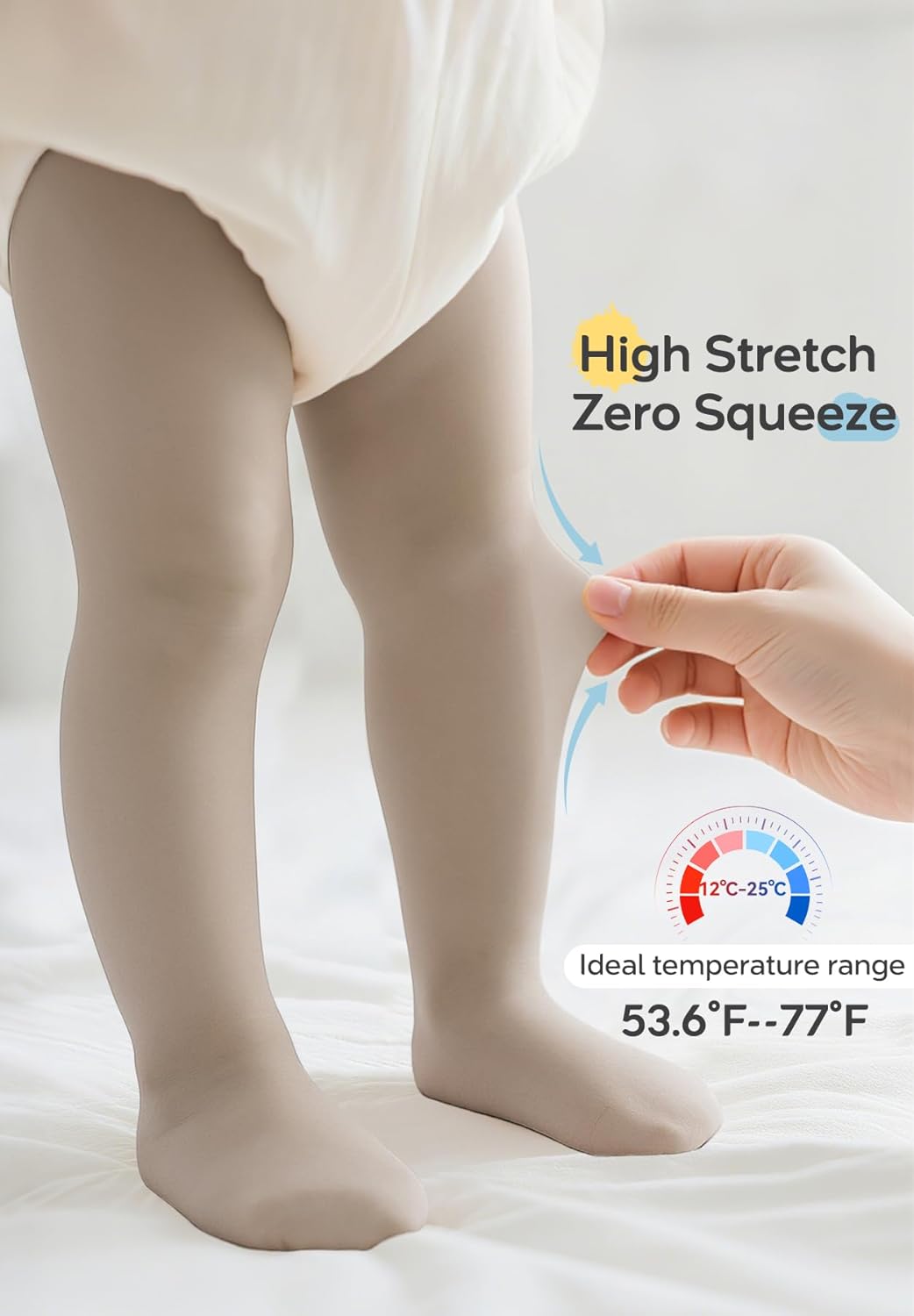 Ultra Soft Toddler Ballet Tights for Girls - Footed Dance Tights Colorful Baby Girls Leggings for Daily Party Halloween 1-6T