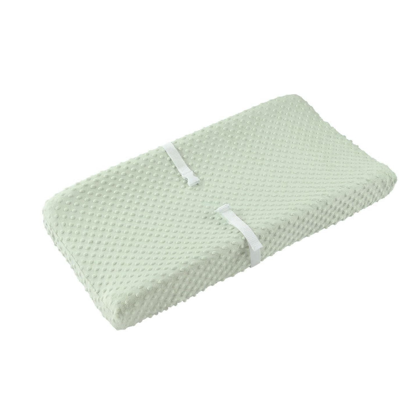 Baby Changing Pad Cover, Super Soft Plush Dot Diaper Changing Table Covers for Baby Girls and Boys, Ultra Comfortable, Safe for Babies, Fit 32"/34'' x 16" Pad (Green)