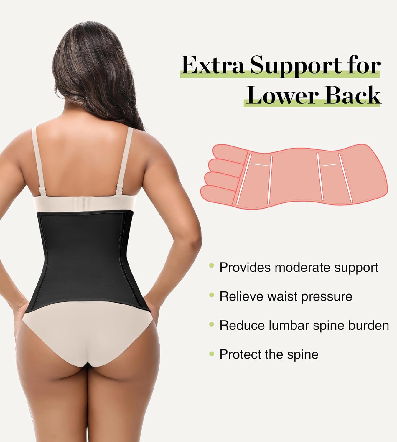 SHAPSHE Waist Trainer for Women Postpartum Recovery Wrap Waist Cincher Corset Shapewear Belly Band