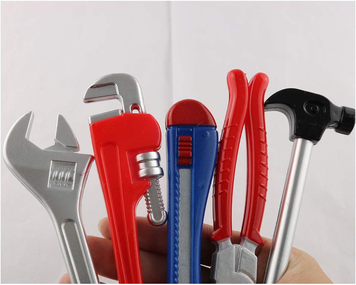 E-outstanding 5PCS Black Ink Ballpoint Pens Novelty Tool Pens Set for Students Kids School Office Supplies Gift Children Toy