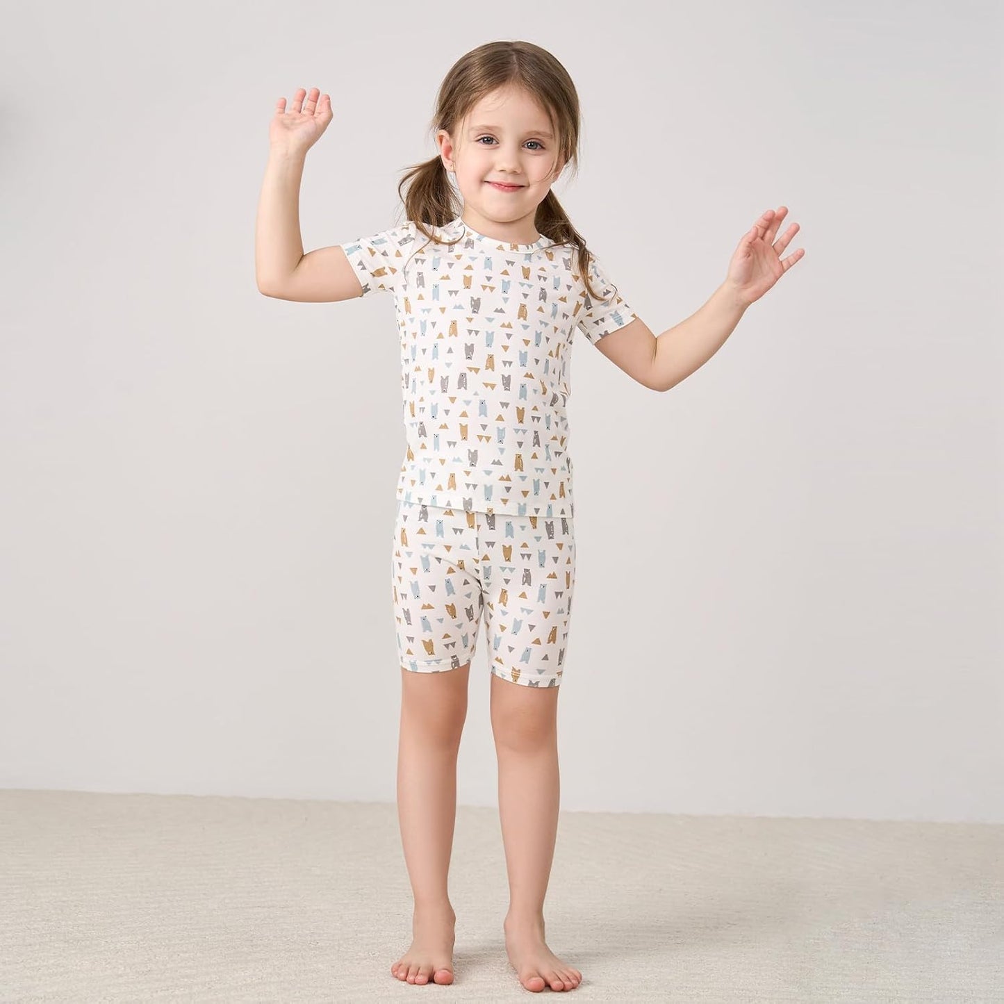 pureborn Baby Toddler Kids Viscose from Bamboo Pajamas Set Pjs 2pcs 18M-8Y