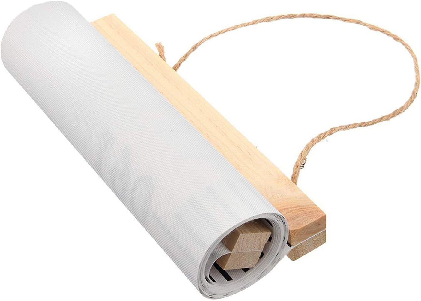 Kids Growth Chart, Wood Frame Fabric Canvas Height Measurement Ruler from Baby to Adult for Child's Room Decoration 7.9 x 79in (7.9 x 79in, Blue Mermaid)