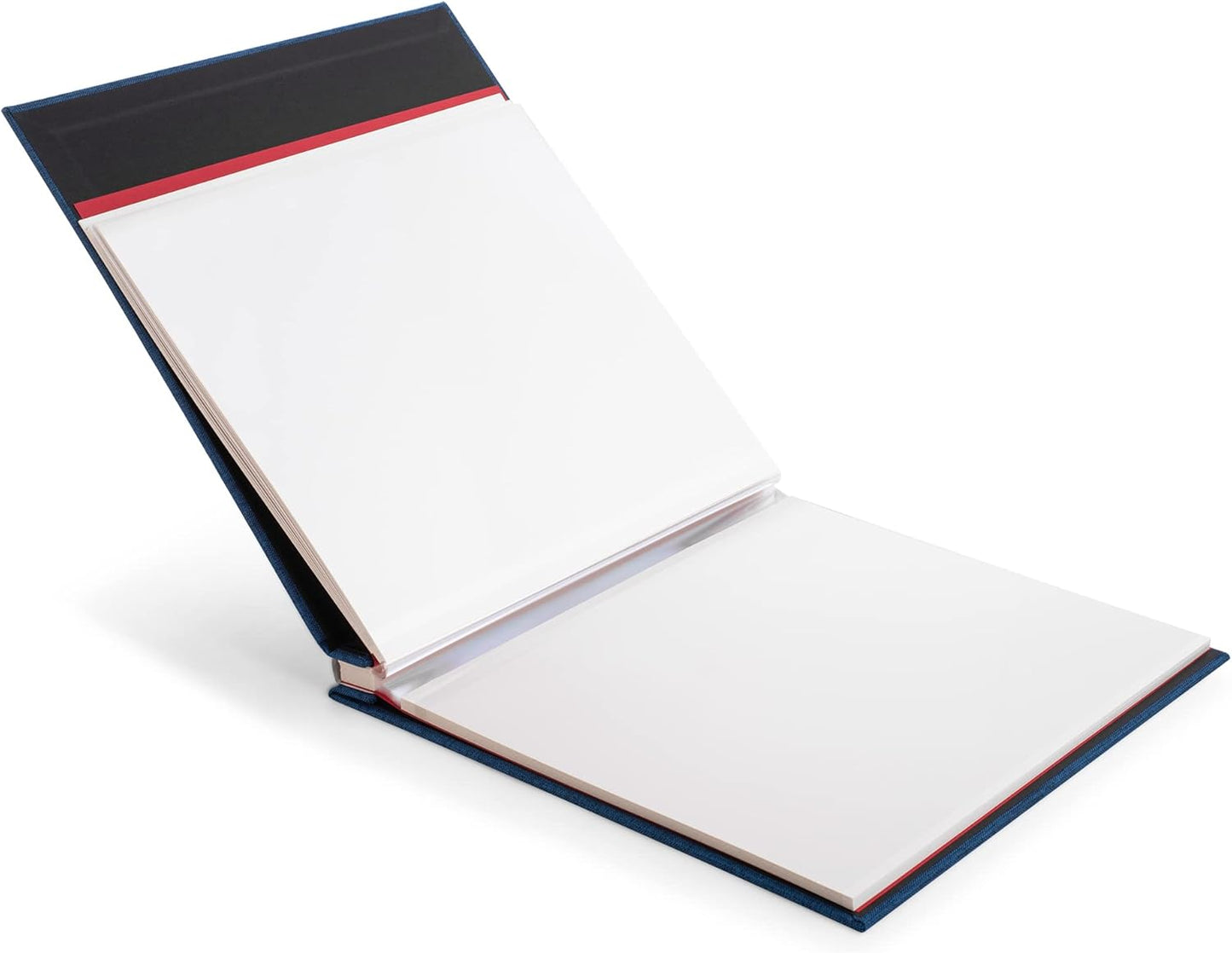 Photo Album Self Adhesive Scrapbook Album for 4Ã—6 Pictures DIY Magnetic Linen Cover Album 30 Blank Pages Great Gift for Family, Wedding, Birthday, Christmas, Anniversary(Blue), 6-15-Blue