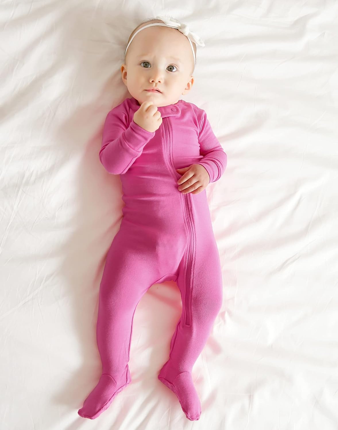 VAENAIT BABY Infant Toddler Boys Girls Footed One-Piece Sleep and Play Premium Modal Pajamas 1-2 Pieces