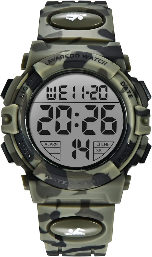 Kids Watch,Boys Watch for 3-15 Year Old Boys,Digital Sport Outdoor Multifunctional Chronograph LED 50 M Waterproof Alarm Calendar Analog Watch for Children with Silicone Band,Kids Gift