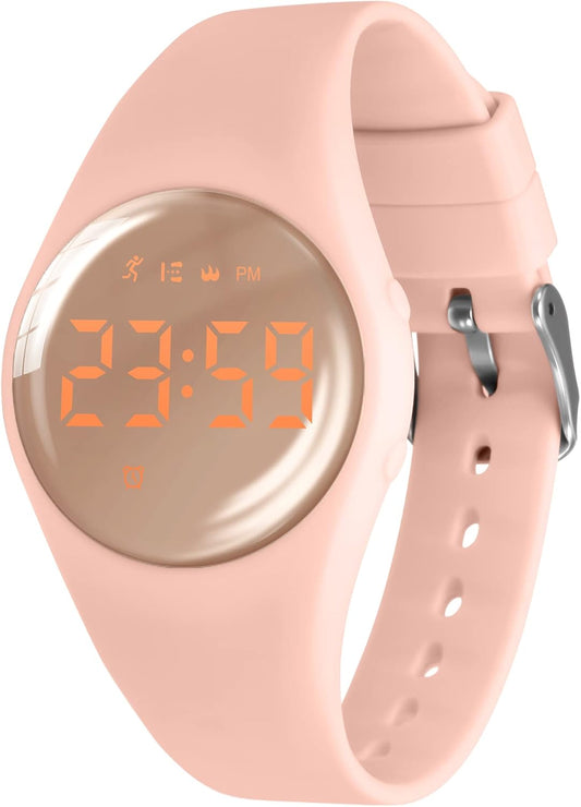 Kids Watches for Girls Boys Digital Sport Watch with Step Counter Pedometer Vibration Alarm Clock, No App Waterproof Fitness Tracker Kids Watch Boys Girls Teens Students Ages 5-16