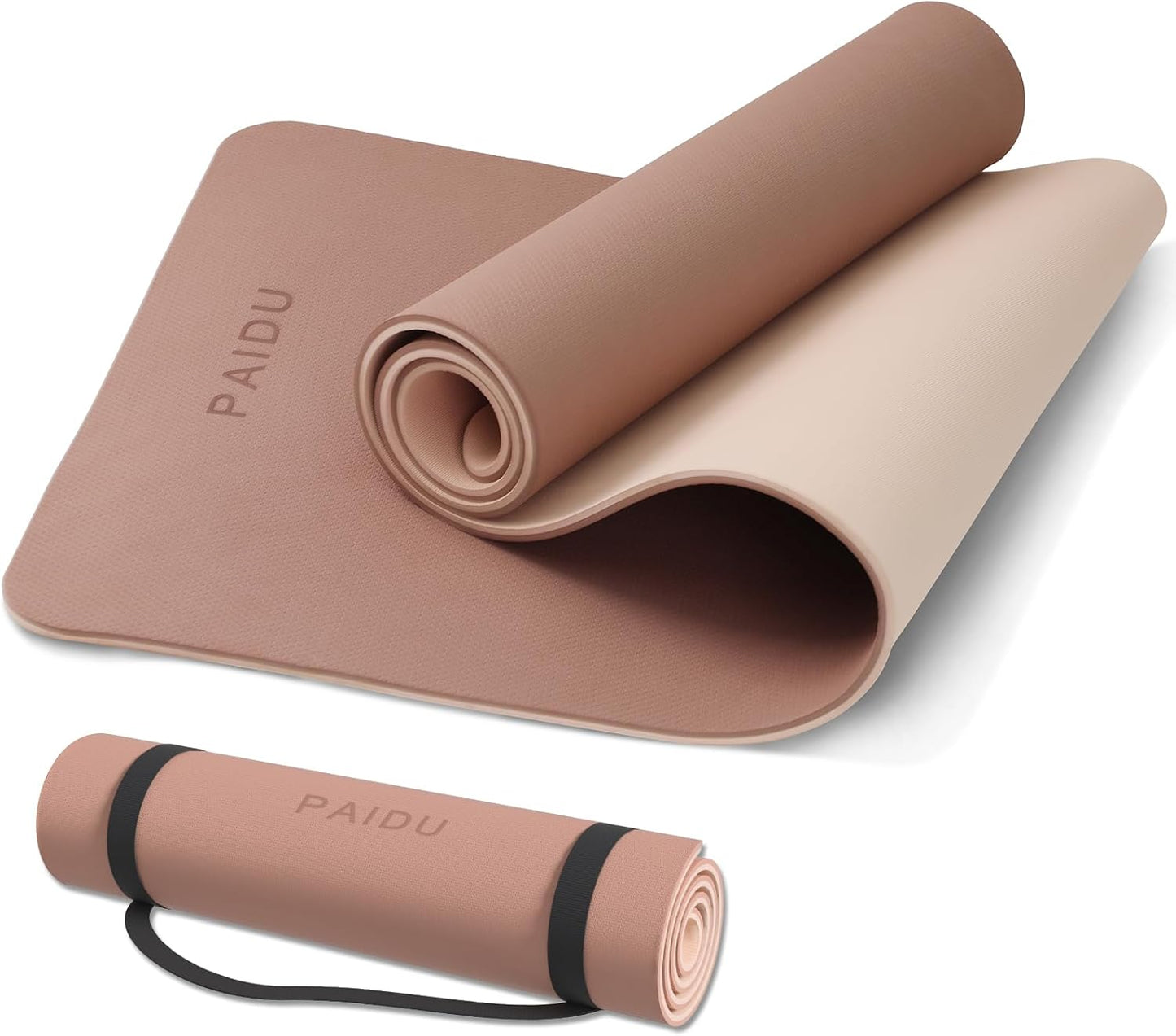 Yoga Mat Non Slip Anti-tear,extra thick-2/5 inch（10MM）High Resiliency Professional POE Yoga Mats for Women Men Kids,72"x24"inch,Workout, Yoga, Pilates and Floor Exercise, with Carrier Strap