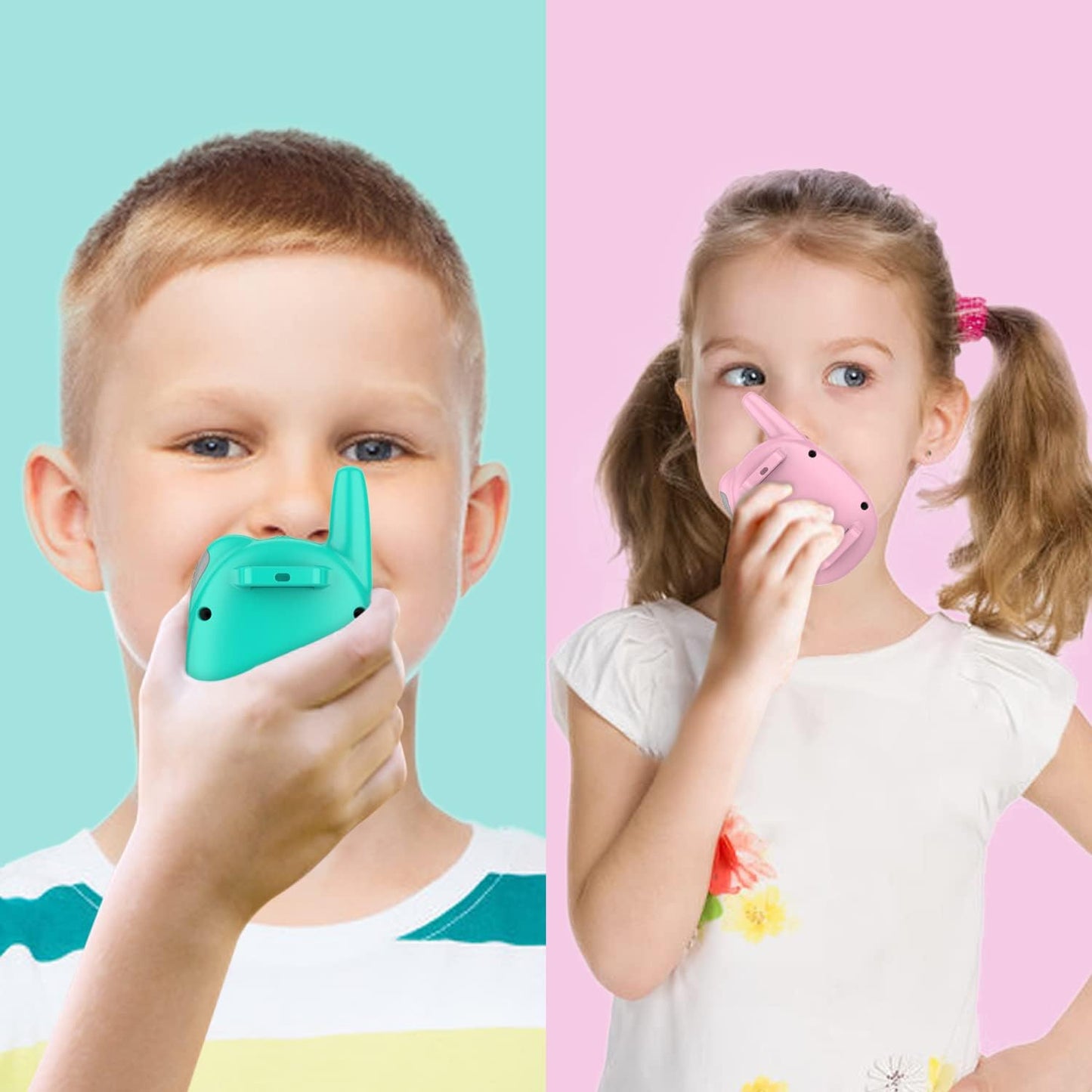 Qniglo Walkie Talkies for Kids Rechargeable, Christmas Birthday Gifts for Boys Age 3-12,Long Range Kids Walkie Talkies with FM Radio for Outdoor Camping Toys for 5 6 7 8 9 10 Year Old Teens Boy 2 Pack