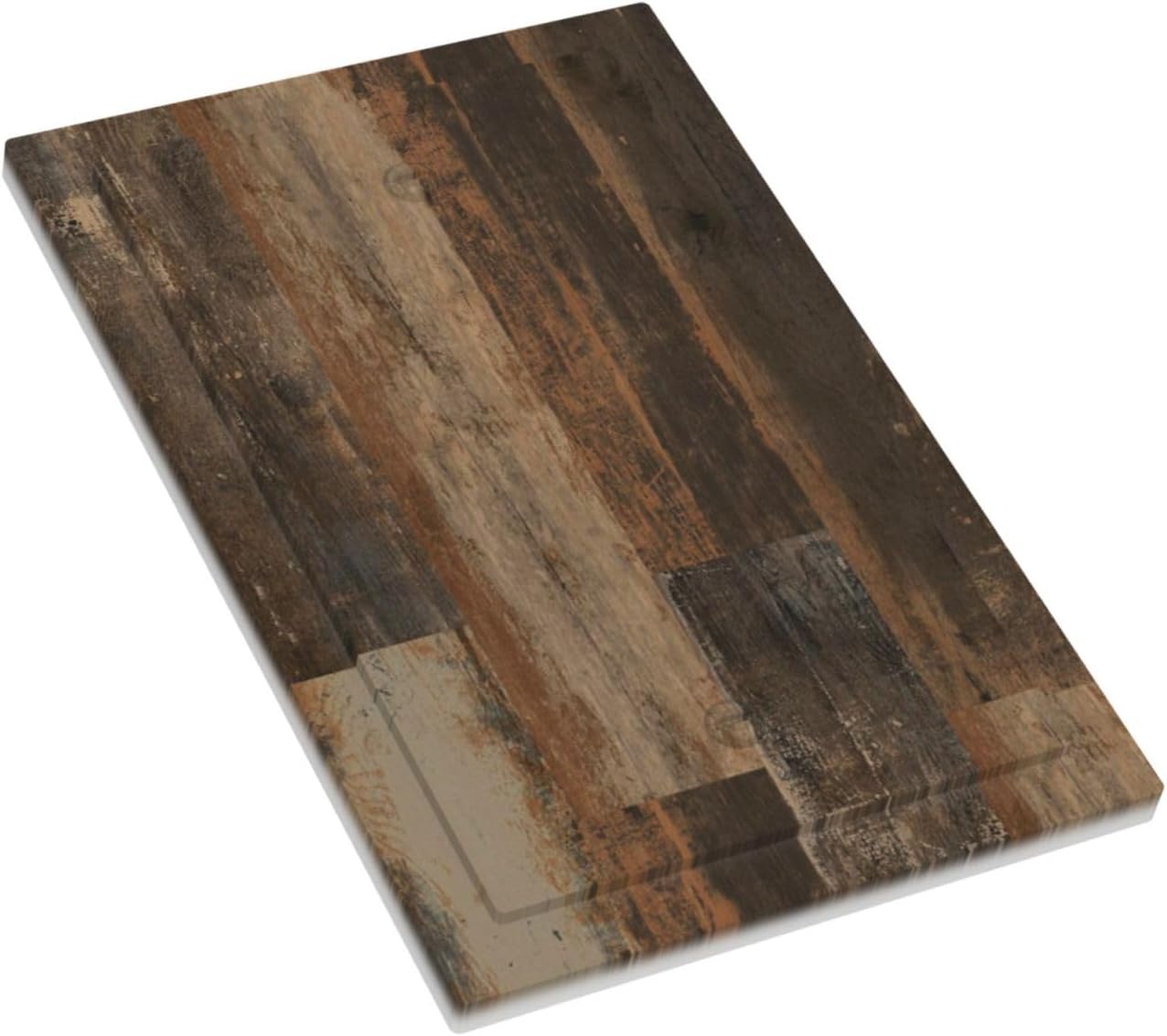 Rustic Brown Wood Grain Dark Oak Light Switch Cover Plate 1 Gang No Device Blank Electrical Wall Plates Faceplate Decorative Switch Plate for Farmhouse Home Decor