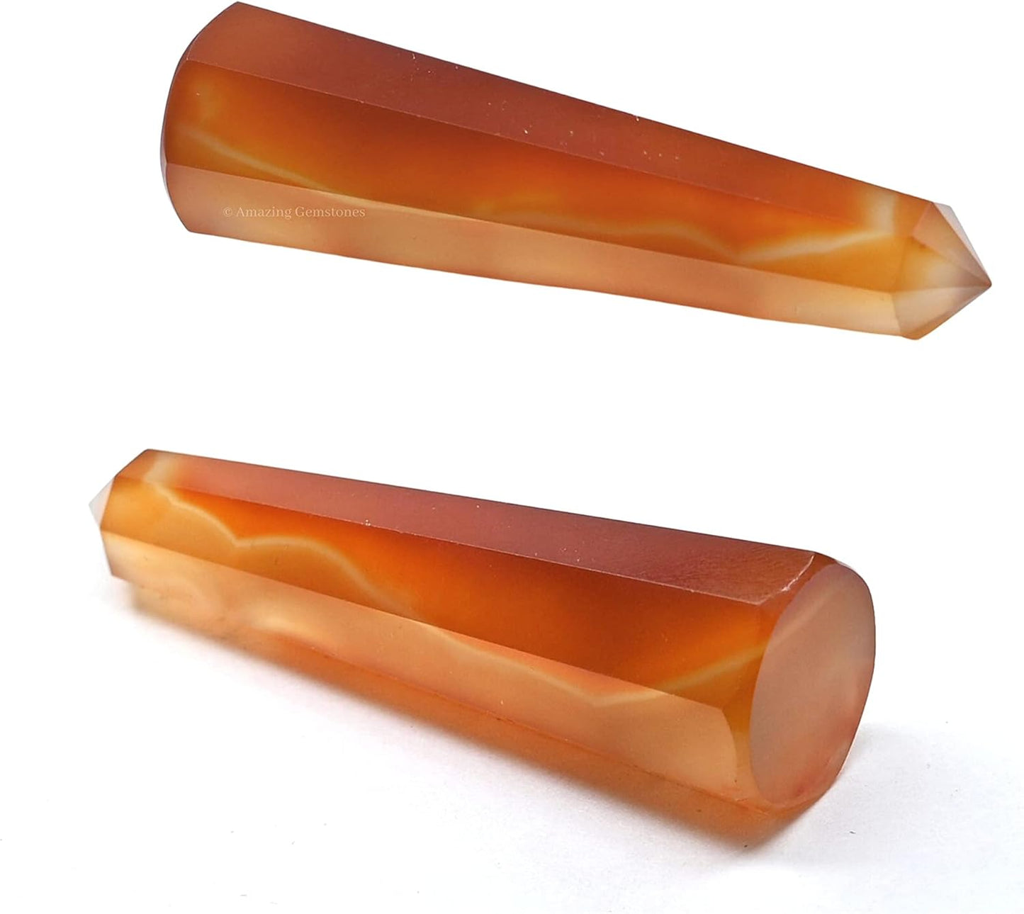 Amazing Gemstone Carnelian Onyx Crystal Towers - Natural Healing Crystal Point Obelisk for Reiki Healing and Crystal Grid (3 Inch)