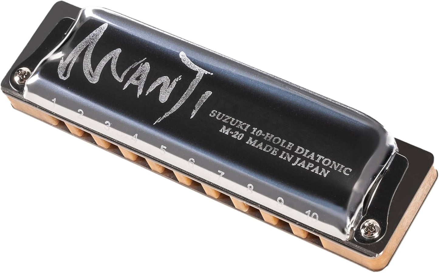 SUZUKI Harmonica, Silver M20 Manji 10-Hole C