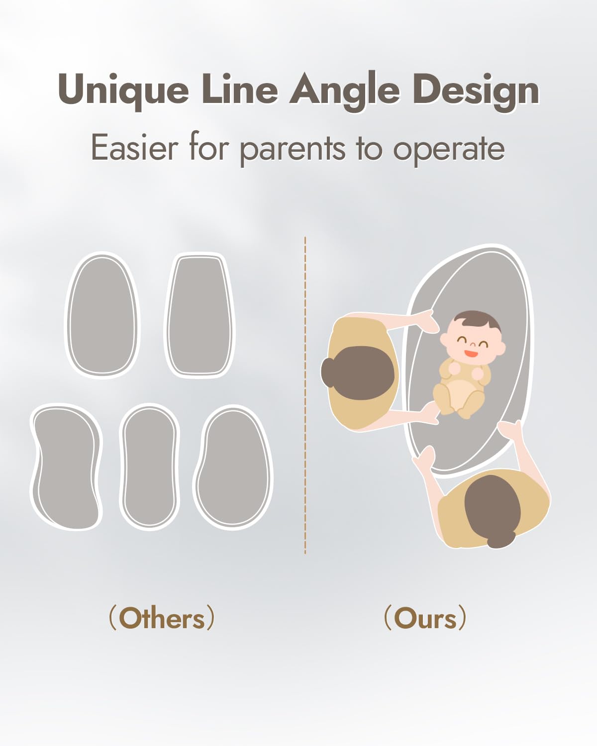 Papablic Baby Changing Pad, Waterproof & Non-Slip, Includes Washable Cover, Safety Strap for Standard Dresser, Changing Table, Bed, Sofa