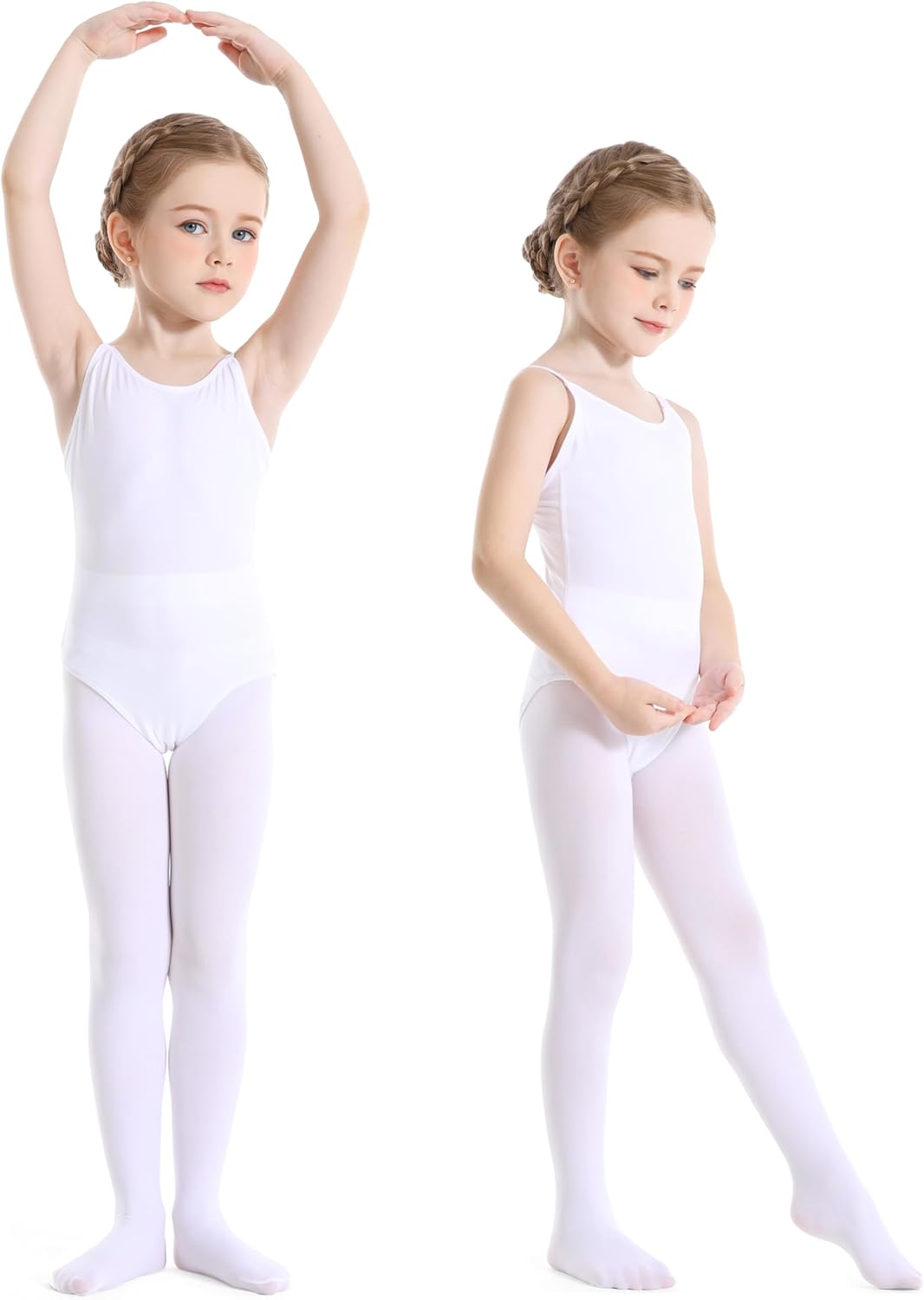 Toddler Girls Tights Dance Ballet Footed Leggings Ultra Soft Stockings for Kids Students