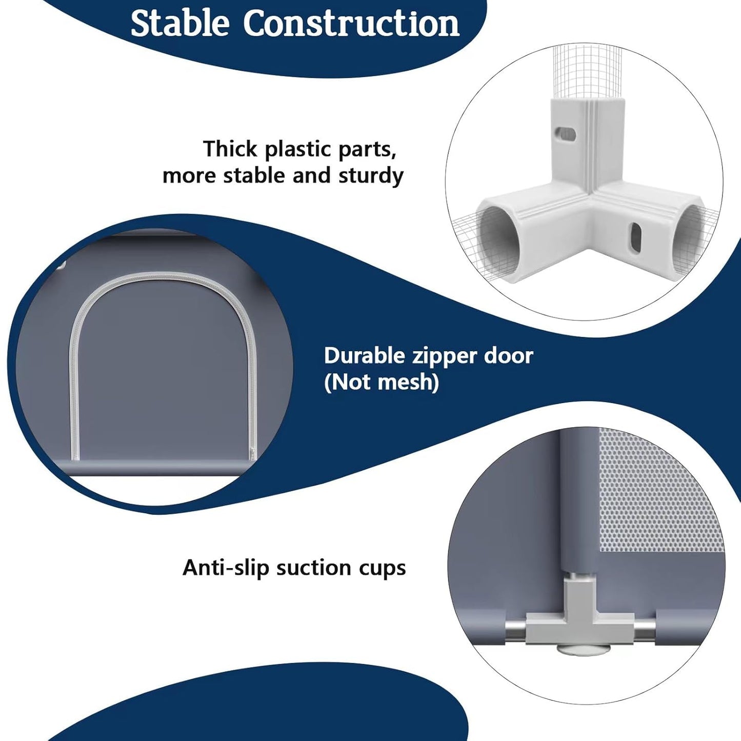 Baby Playpen 74x50 Inch, Playpen for Babies and Toddlers, Play Pen Pin Indoor Outdoor Baby Play Fence