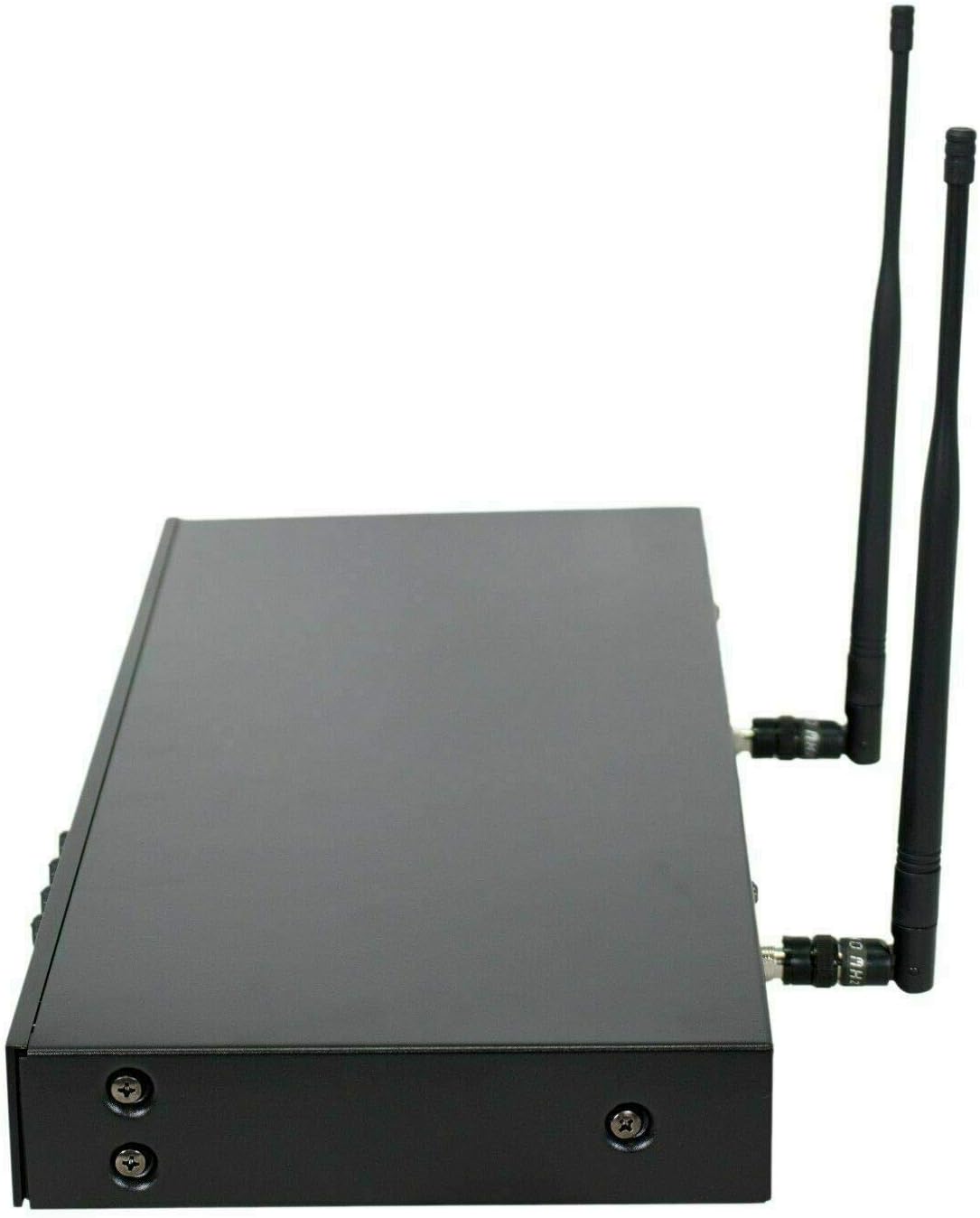 EMB EMIC2500 Wireless Microphone System 4-Channel UHF Cordless Mic Set with Four Handheld Mics, All Metal Build, Fixed Frequency, Long Range 260ft, Ideal for Church, Karaoke, Weddings, Events