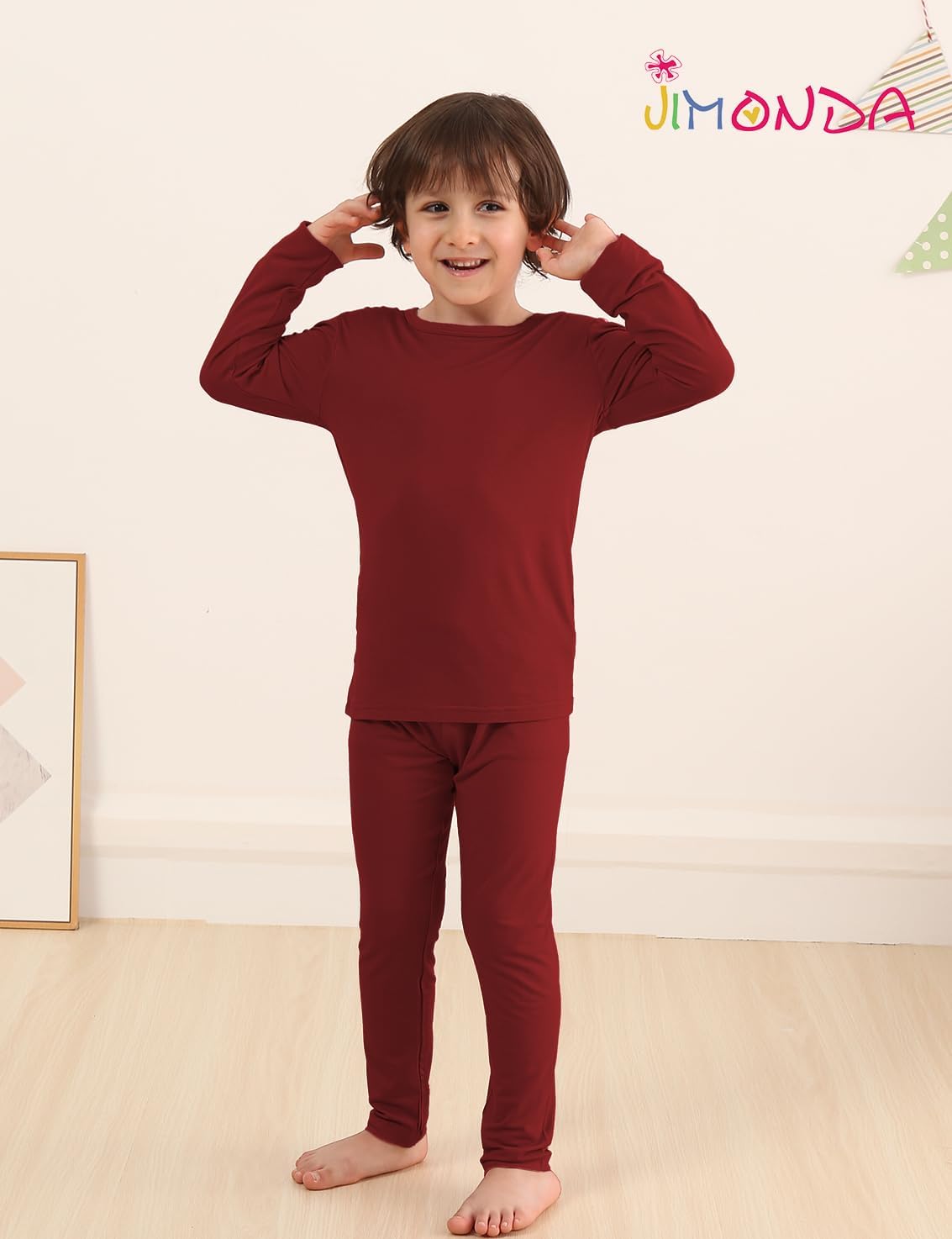 Jimonda Baby Boys Girls Pajama Sets Toddler Sleepwear Cool Jammies 2pcs Viscose from Bamboo PJs 18M-8Y