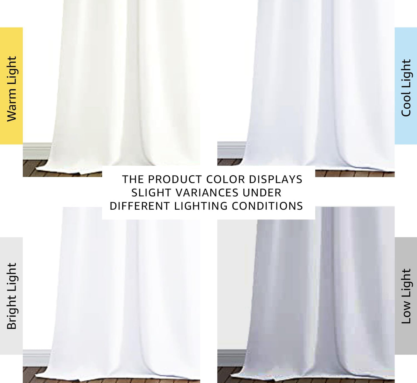 NICETOWN White Blackout Curtains 90 inches Long, Full Light Blocking Drapes with Black Liner for Nursery, Thermal Insulated Draperies for Hall, Villa (2 Pieces, 46" Wide Each Panel, Pure White)