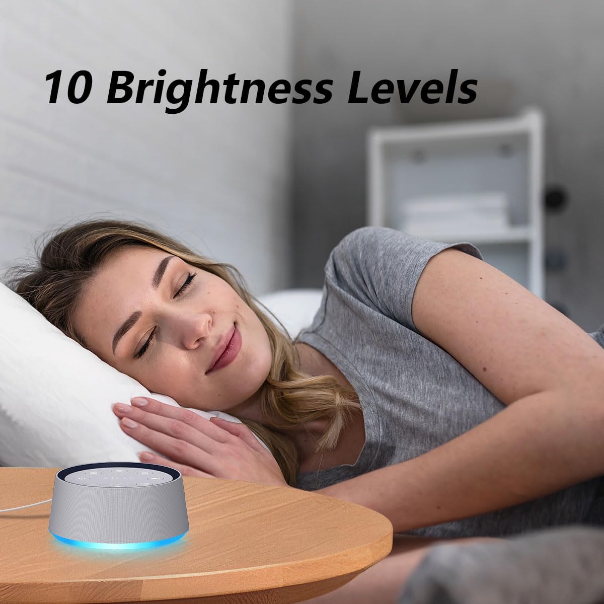 Brown Noise Sound Machine with 30 Soothing Sounds White Noise Machine 12 Colors Night Light for Baby Adults Kids Sleep Machines 36 Volume Levels 5 Timers for Home Office