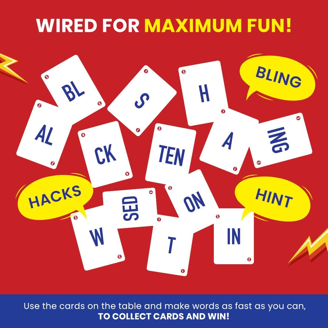 Card Game - Fletter Fuse, Fast-paced Word Game for All Ages, Fun for Family Game Night, Vocabulary Building, Gifts for Kids Ages 8, 9, & 10 Years