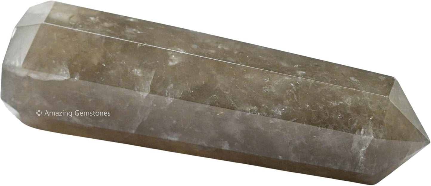 Amazing Gemstone Smoky Quartz Crystal Towers - Natural Healing Crystal Point Obelisk for Reiki Healing and Crystal Grid (2" to 3" Inch)