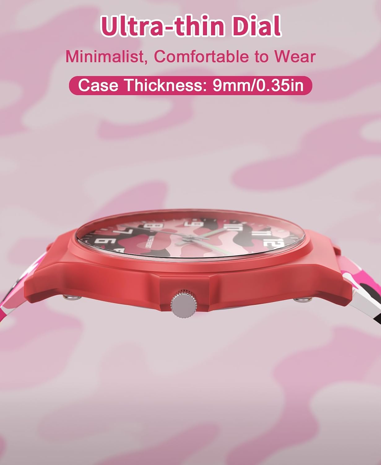 Kids Analog Watch Boys Girls, 30M Waterproof, Sports Watch for Boys, Easy to Read Children's Thin Dial Wrist Watches with Soft Band, for Ages 5-15 Kids Great Birthday Gifts Christmas Day