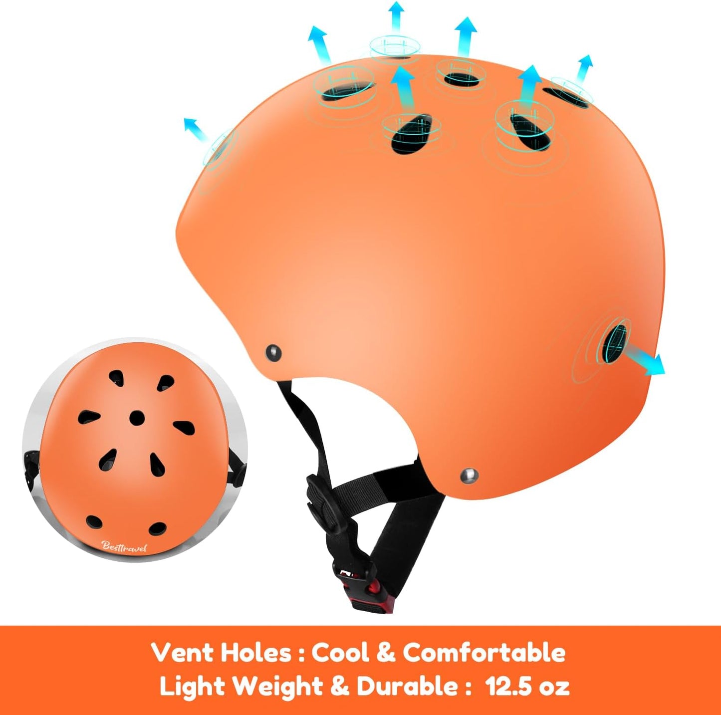 Kids Helmet, Toddler Adjustable Kids Ages 3-8 Years Old Boys Girls Multi-Sports Safety