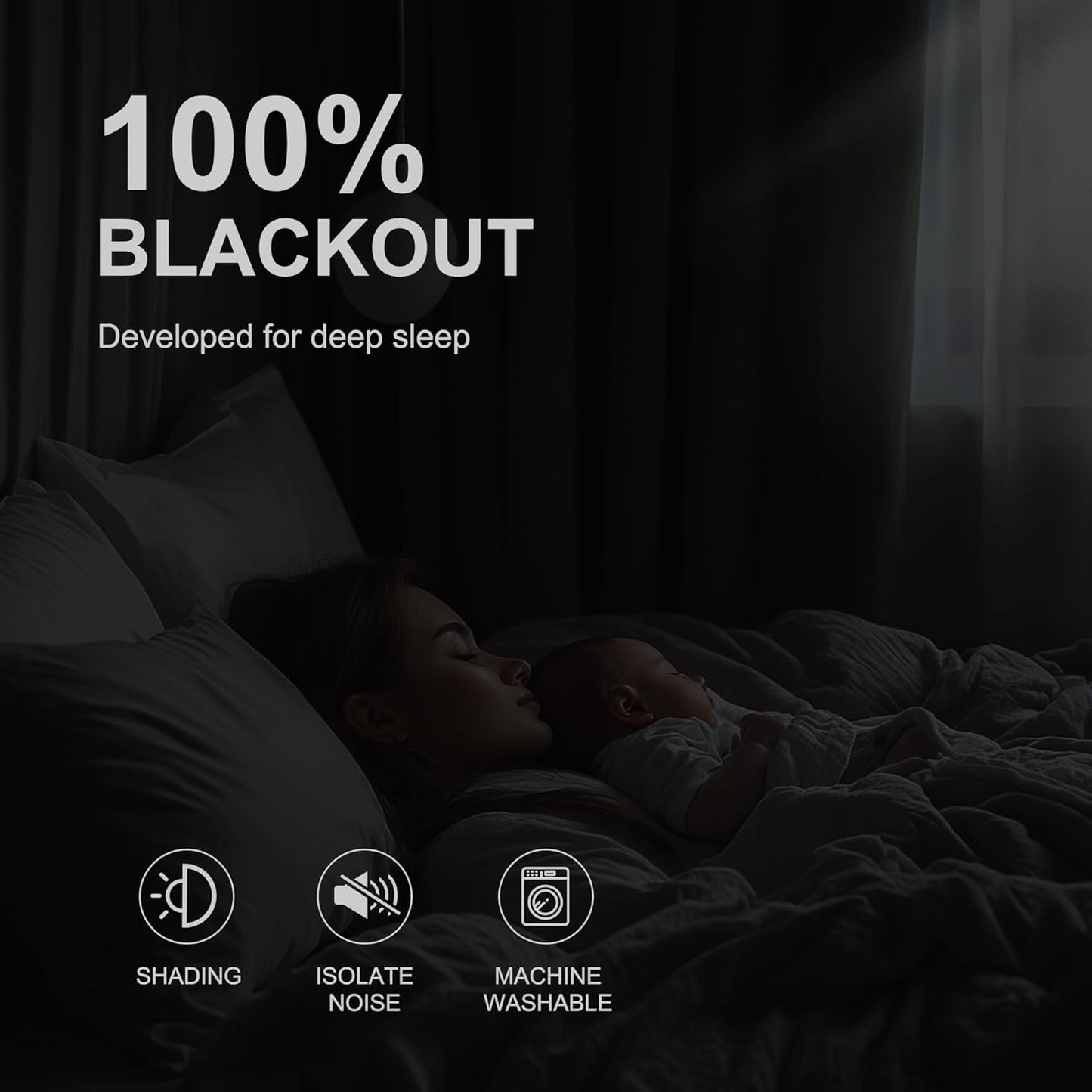 NICETOWN Thermal Insulated Blackout Curtains Room Darkening & Energy Saving Solid Grommet Top Plylux Curtain Panels for Home Decor Bedroom Windows, Dark Mallard, 52W x 63L in, 2 Panels