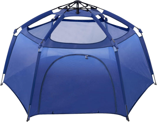 Alvantor Baby Playpen Play Yard 84"x84"x44”Large Pop Up Playpen Foldable Play Tent Indoor & Outdoor Kids Tent Lightweight Safe Space Canopy for Infants Toddlers Pets, Navy