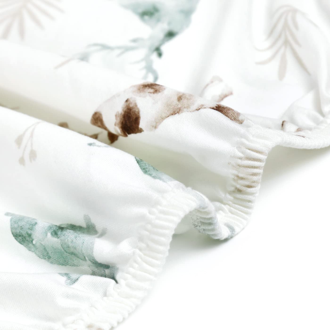 GRSSDER Stretch Ultra Soft Jersey Knit Changing Pad Cover Set 2 Pack, Change Table Pad Covers Fit 32"/34" x 16" Pads Safe and Snug, Stylish Pattern for Boys and Girls, African Savannah Animals