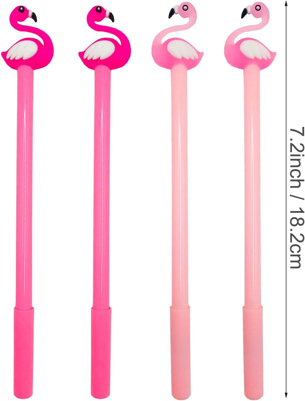 40 Pcs Cute Flamingo Gel Ink Pens - 0.5 mm Black Ink, Fun Kawaii Animal Pens for Kids, School, Office, Home Supplies & Party Favors