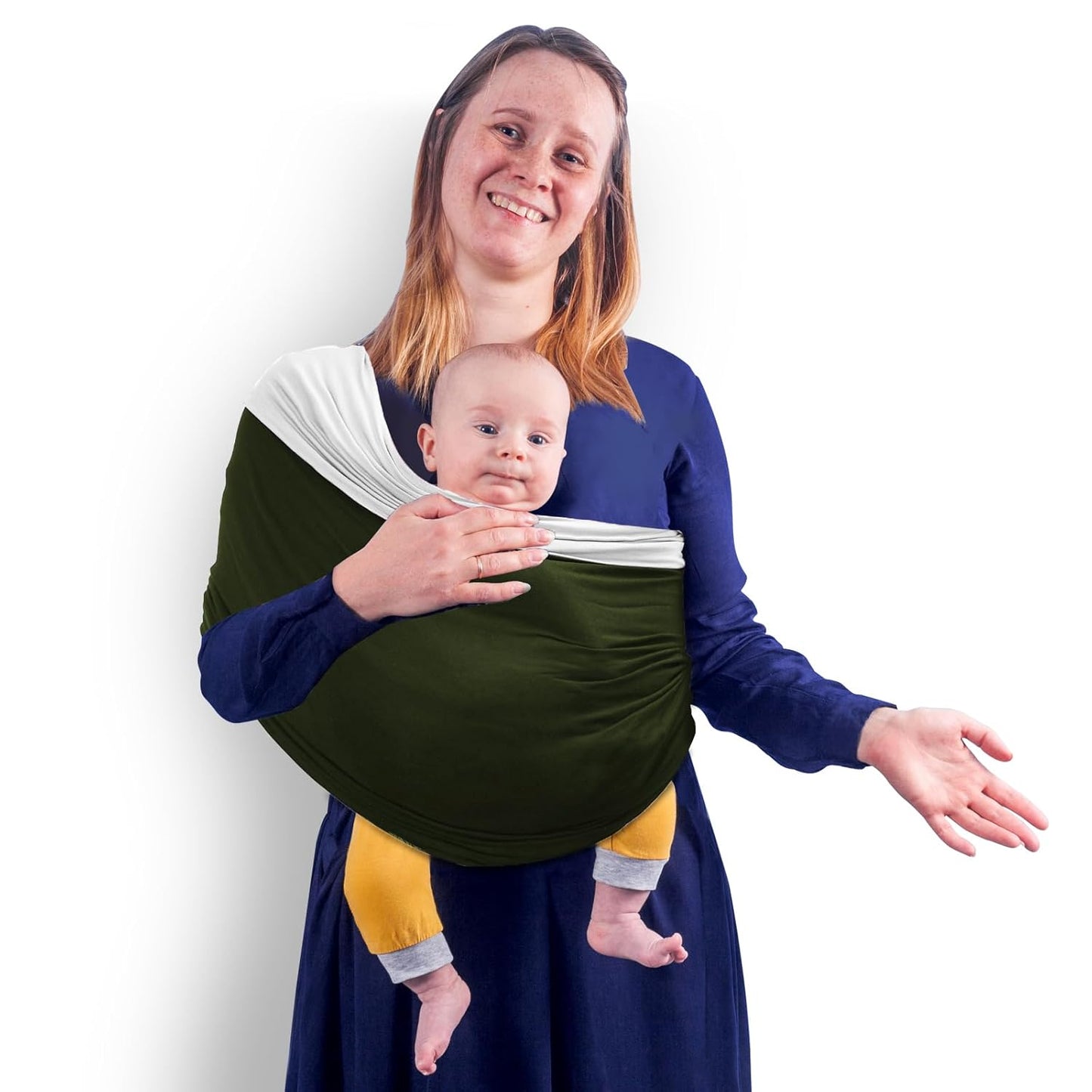 TKKOK Baby Wrap Carrier, Unisex Baby Carrier, Lightweight & Ultra Soft, Easy to Wear Baby Wrap, Perfect for Newborn Toddlers