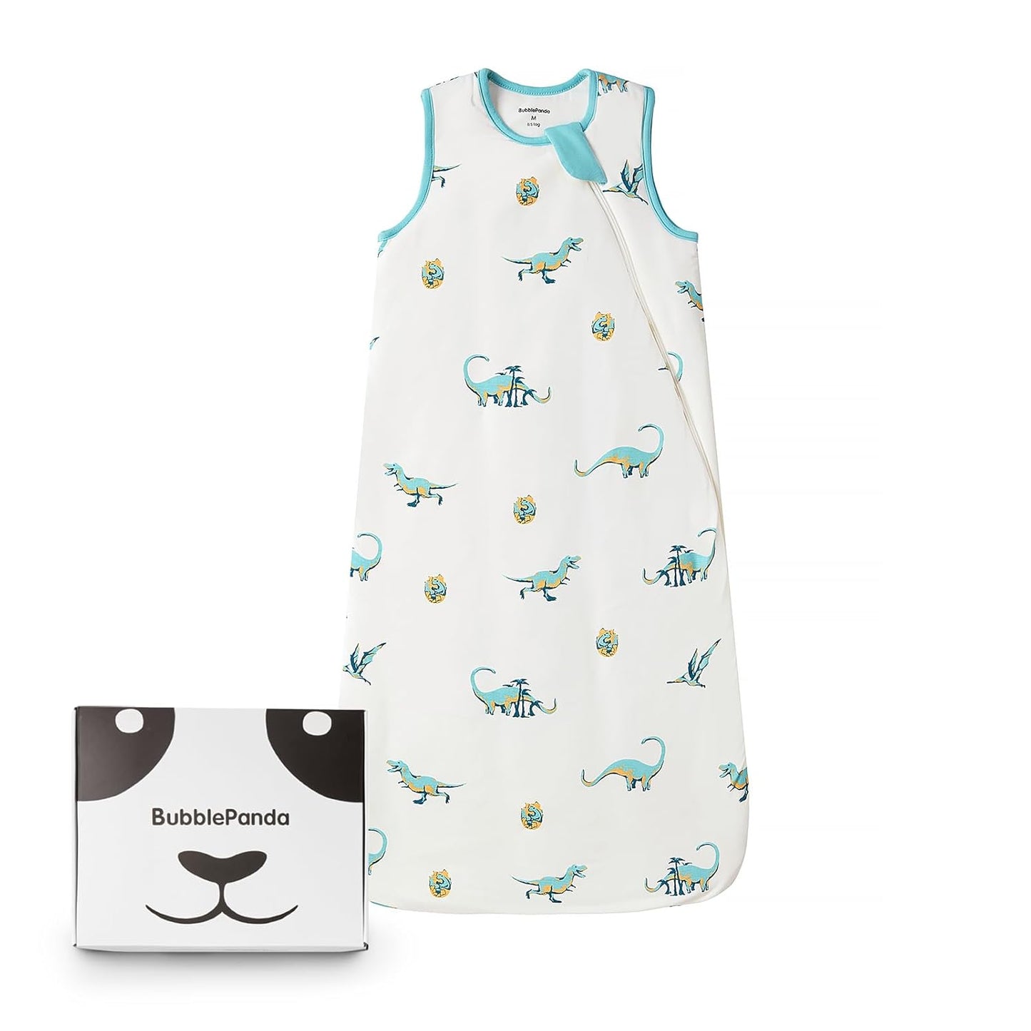 BubblePanda Rayon Made from Bamboo Sleep Sack 12-18 Months 0.5 Tog Soft Lightweight Toddler Sleep Sack 1t for Babies 2-Way Zipper Wearable Blanket Baby 12 Months