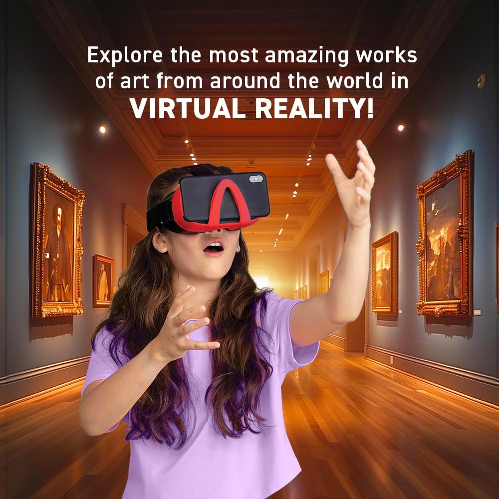 Virtual Reality World Art! - Illustrated Interactive VR Book and STEM Learning Activity Set - for Ages 8 and Up