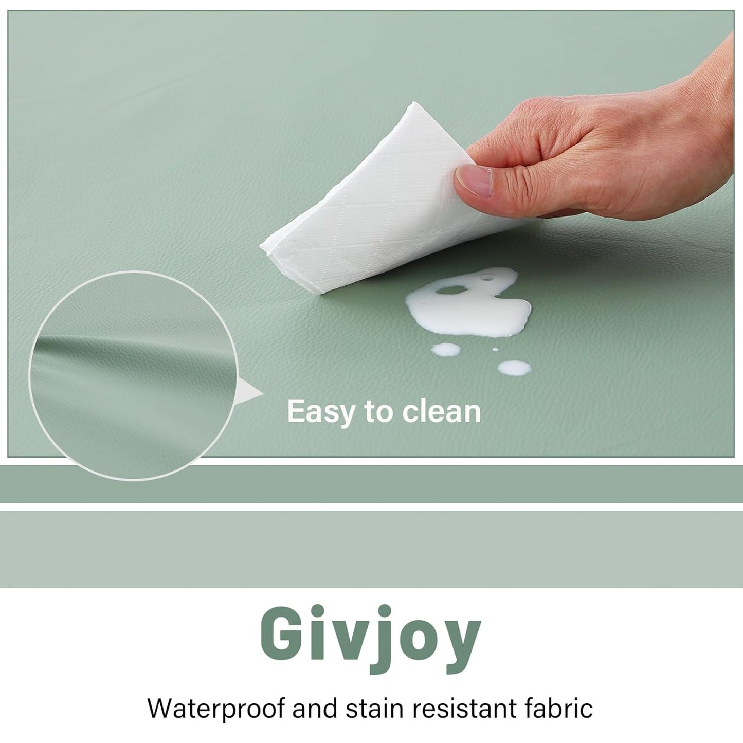 Baby Play Mat 48"x48" – Thick, Non-Slip Foam Mat for Babies and Toddlers. Foldable, Scrubbable, Odorless, and Soft, Ideal for Playpens, Crawling, and Indoor Playtime-Green