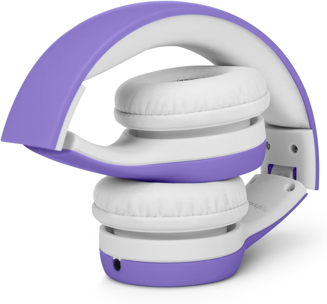 LilGadgets Connect+ Wired Kids Headphones for School with Mic, Volume Limited & Noise Reduction, On-Ear Headset with Cord, SharePort Technology for Multiple Kids & SoftTouch Padding, Purple