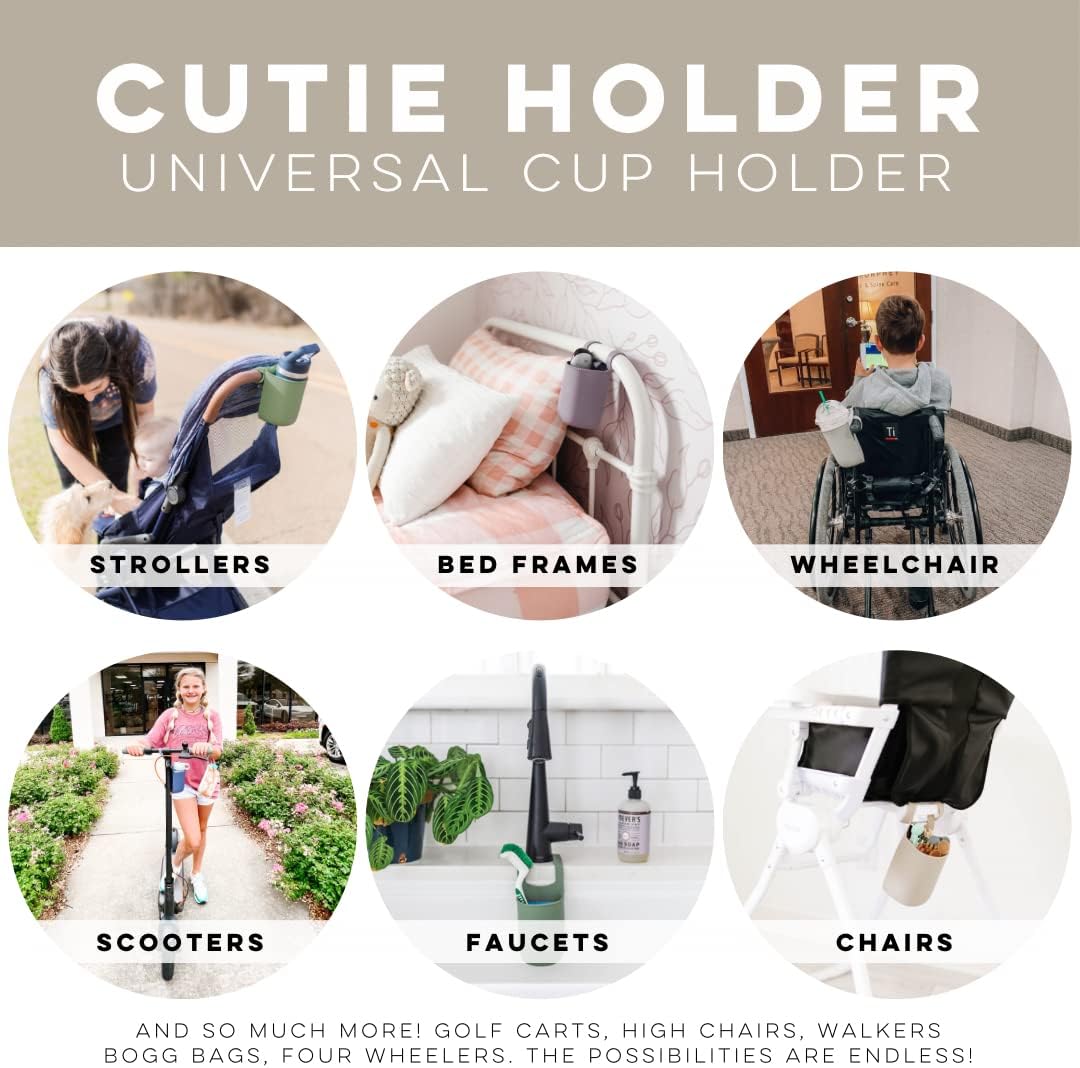 Ryan & Rose Cutie Holder Universal Stroller Cup Holder (Taupe)