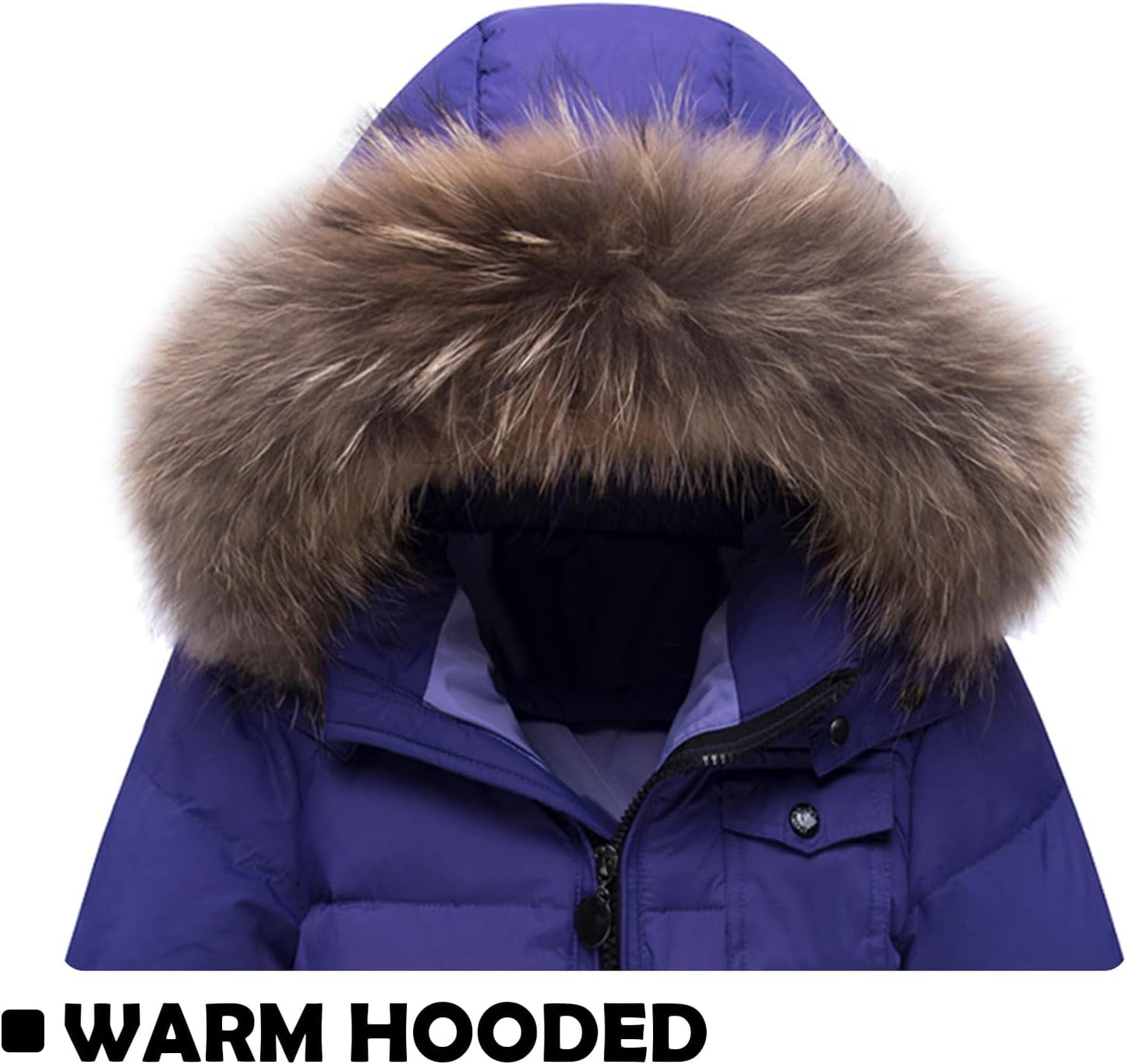 Baby Girl Winter Snowsuit Coat Boy Fur Snow Pants Bib Jacket For Toddler Clothes