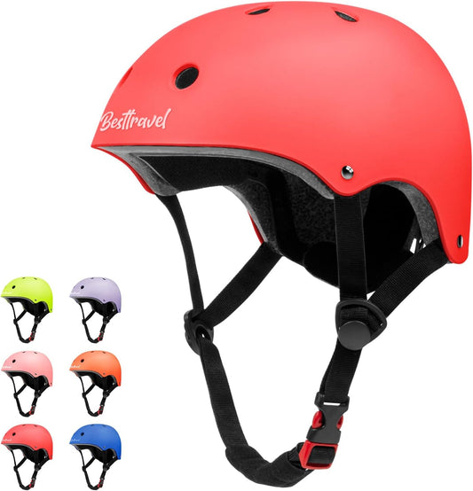 Kids Helmet, Toddler Adjustable Kids Ages 3-8 Years Old Boys Girls Multi-Sports Safety