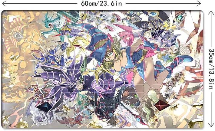 New Mlikemat Playmat Duel Monsters TCG CCG OCG Trading Card Game Mat with Zones + Free Bag (ZD039-558-A)