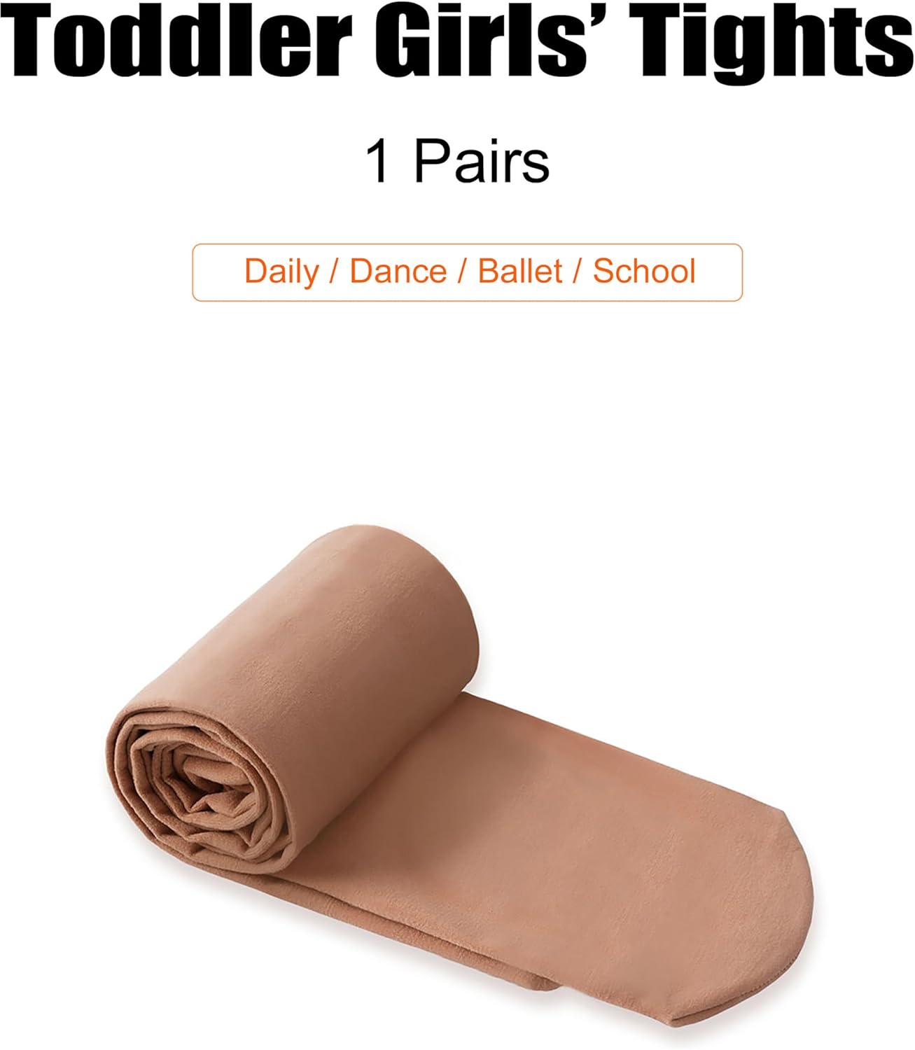 Girls Tights for Ballet Dance School Students Super Soft Stockings Leggings (Toddler/Kids)