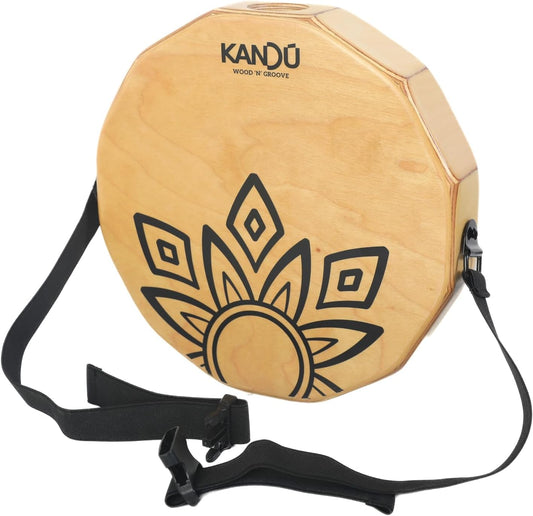 KTÄK -The First Handcrafted, Hand Drum Percussion, Two-Sound Cajón Body Snare, Portable Cajon by Kandu (Natural Wood/Black Logo)