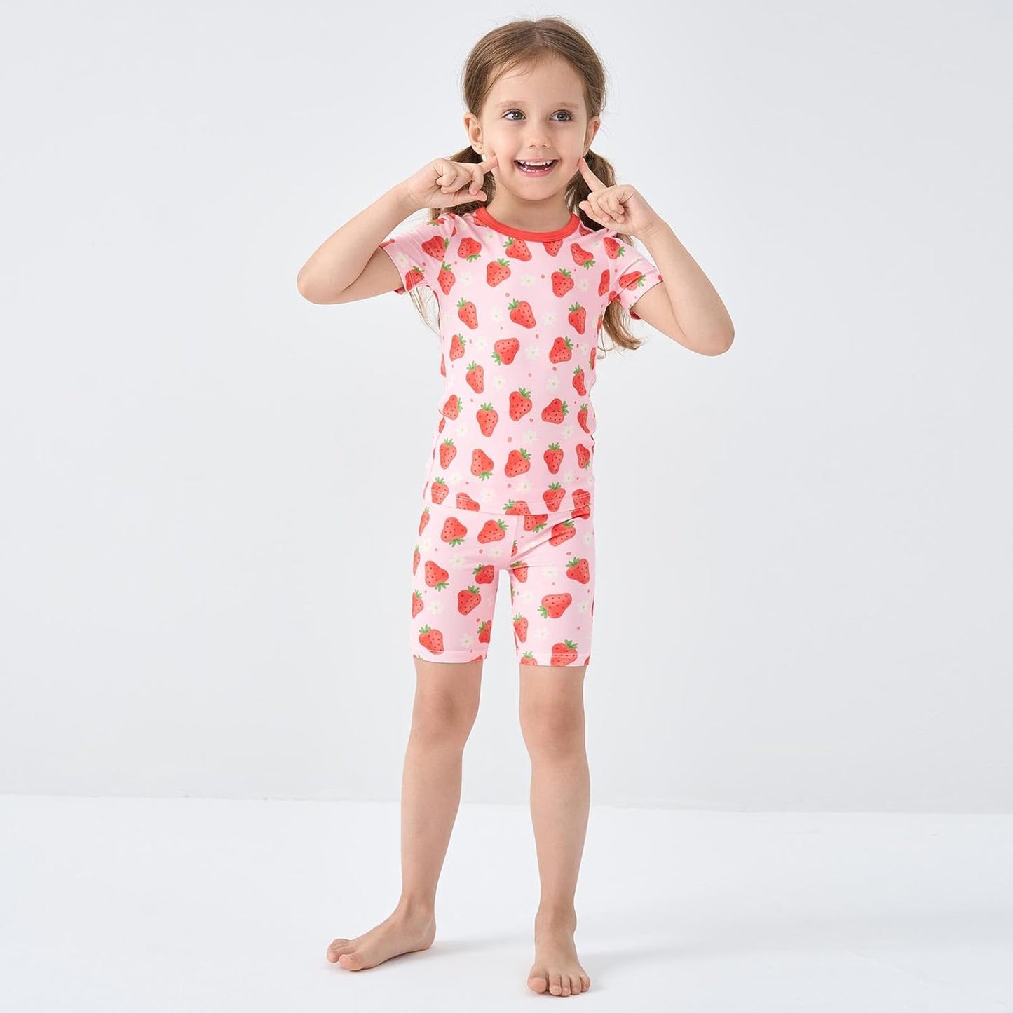 pureborn Baby Viscose From Bamboo Pajamas Set Pjs - Kids Toddler Girl Snug Fit Viscose Sleepwear 2pcs 18M-8Y