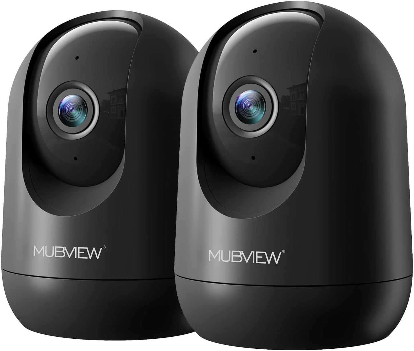 MUBVIEW Cameras for Home Security, Indoor Security Camera, 2.4/5GHz WiFi Wired Camera Ideal for Dog/Elder/Baby, Motion Tracking, Two-Way Audio, Pan Tilt, 7X24, 2K Night Vision PK320B-D
