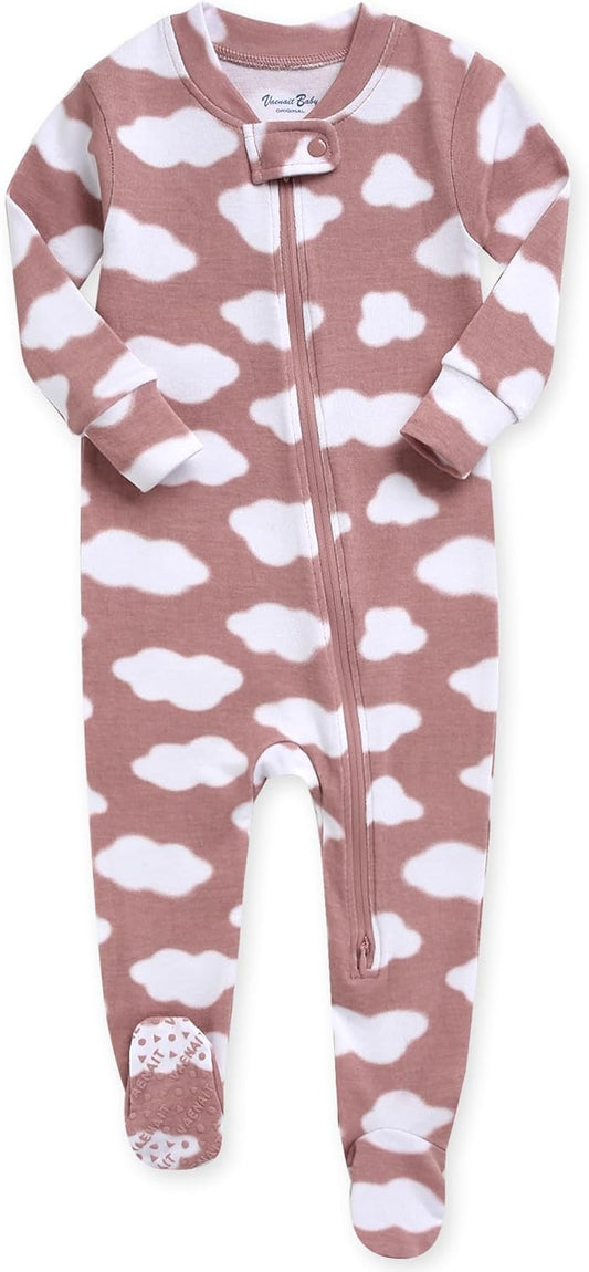 VAENAIT BABY Infant Toddler Boys Girls Footed Pajamas One-PIece Romper Sleep and Play 0M-2T