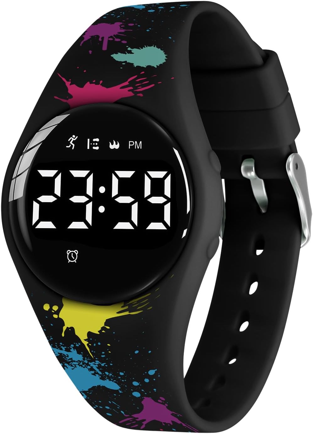 Kids Watches for Girls Boys Digital Sport Watch with Step Counter Pedometer Vibration Alarm Clock, No App Waterproof Fitness Tracker Kids Watch Boys Girls Teens Students Ages 5-16