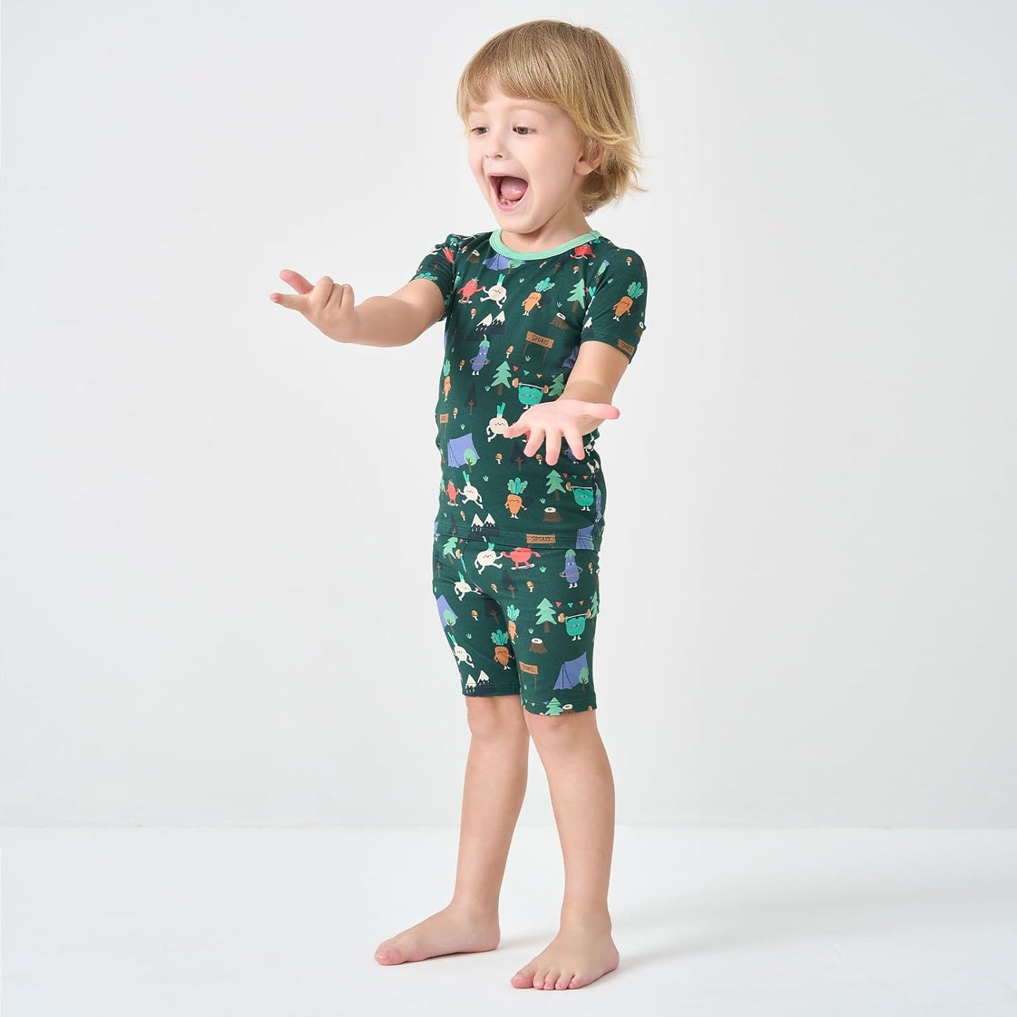 pureborn Baby Toddler Kids Viscose from Bamboo Pajamas Set Pjs 2pcs 18M-8Y