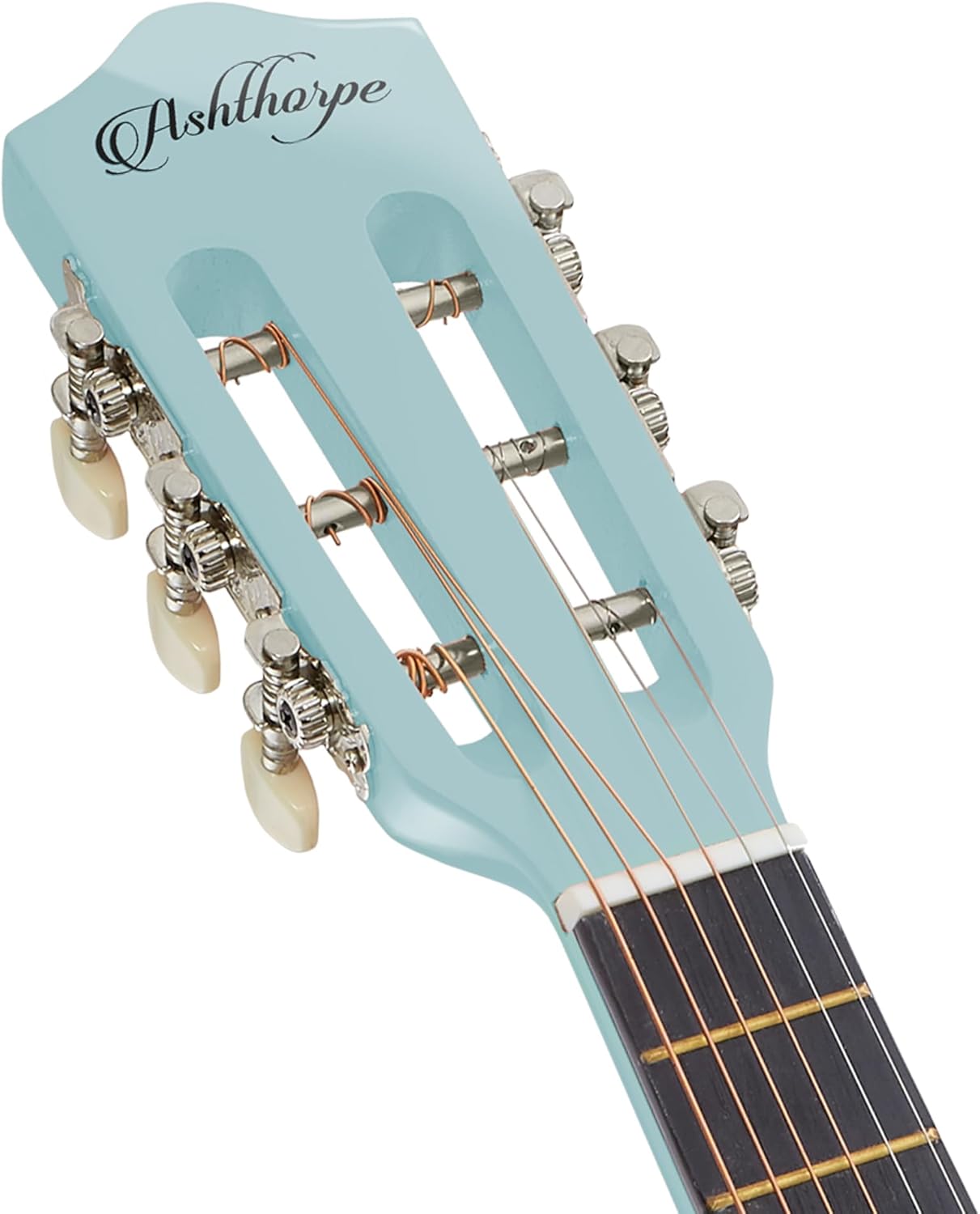 Ashthorpe 30-inch Beginner Acoustic Guitar Package (Light Blue), Basic Starter Kit w/Gig Bag, Strings, Strap, Tuner, Picks
