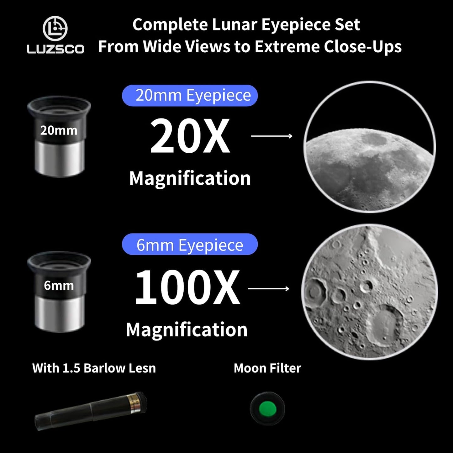 Telescope for Kids 50mm 100x Magnification Beginner Telescopio with Tripod, 2 Eyepieces & Finder Scope, STEM Educational Gift for Boys & Girls Ages 6-12, Portable Kids Telescope for Astronomy