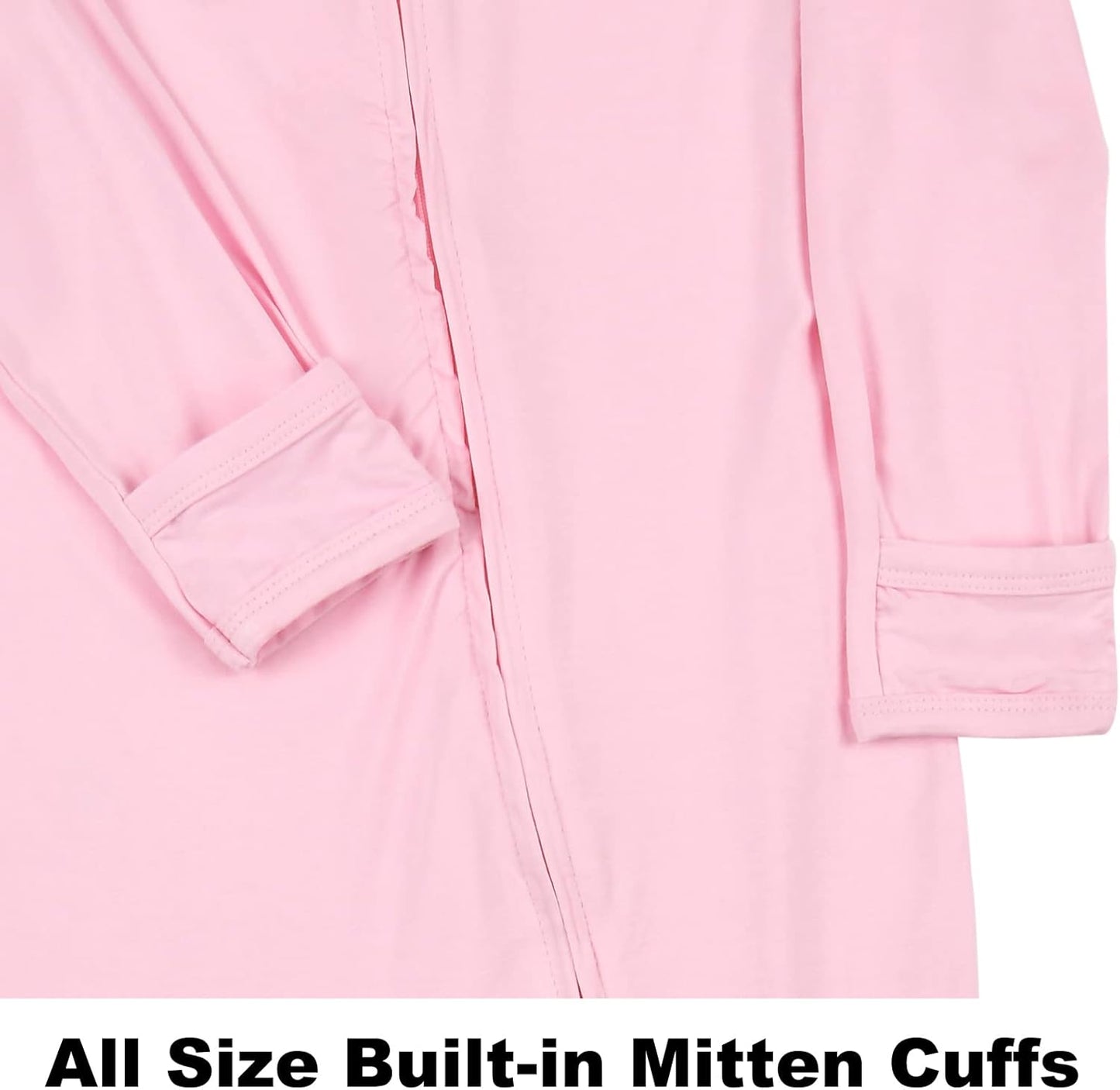 Aablexema Baby Footless Pajamas Zipper with Mitten, Rayon from Bamboo, Infant Long Sleeve Romper Pjs