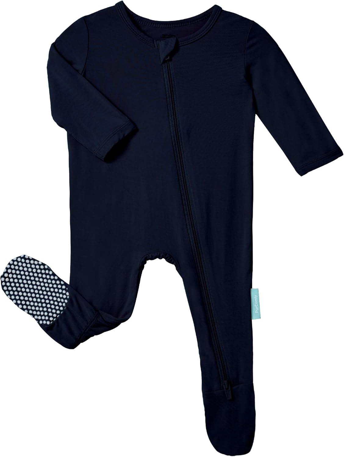 Baby Zipper Footie Pajamas, Supersoft Bamboo Rayon Baby Footed Pjs Boy Girl 0-3-6-9-18-24 Month Coverall Sleepers